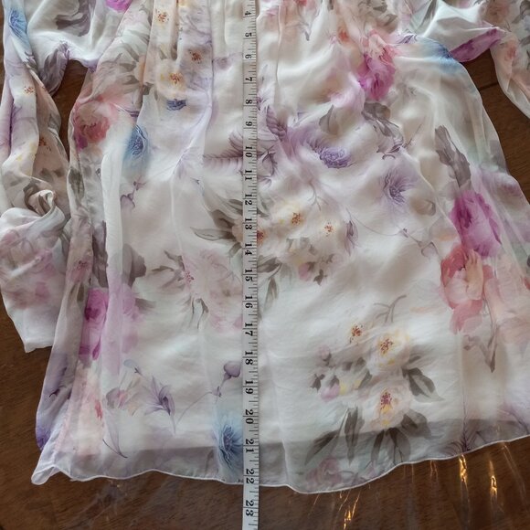 Made in Italy Silk Blouse VIOLA BORGHI - Picture 7 of 9